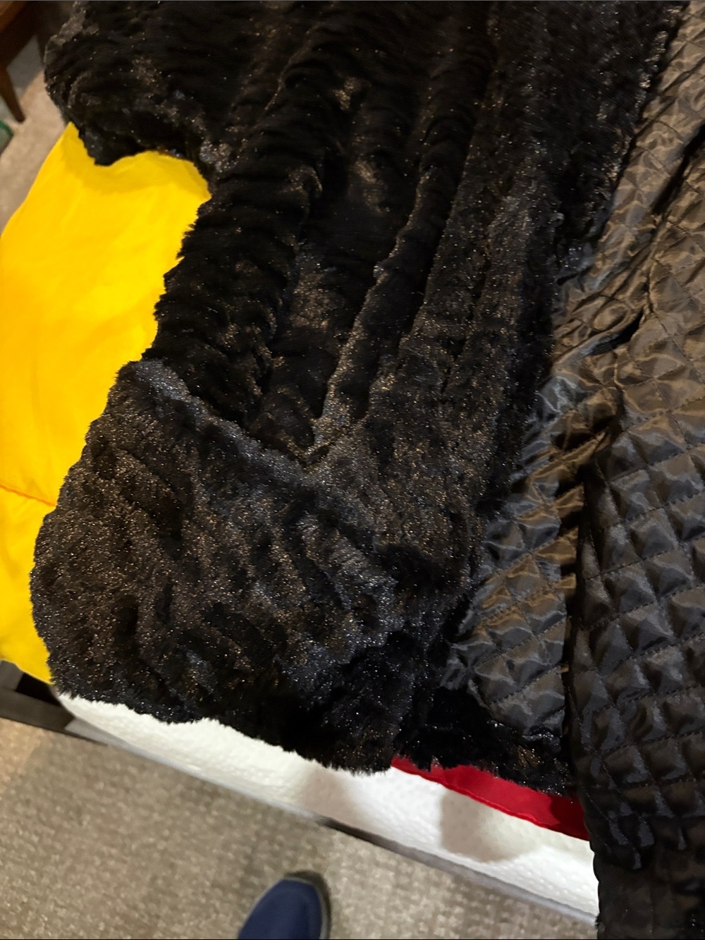 Jolt Black Plush Teddy Jacket good condition! Size Large nice - Picture 7 of 16